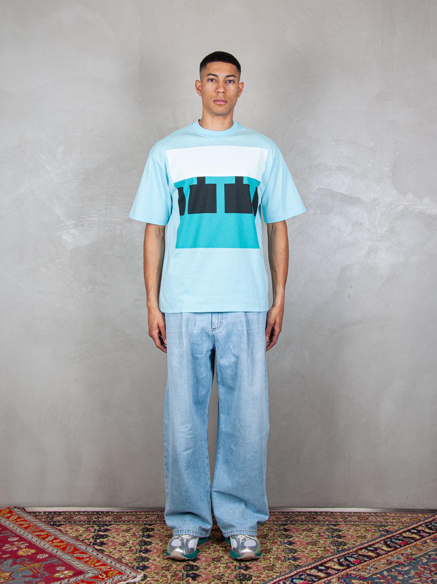 TTT T-Shirt Block Logo 13TS008 BLUE TTT 