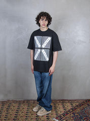 TTT T-Shirt <BR/>4 Boxes Cross tee TS011 BLACK TTT 