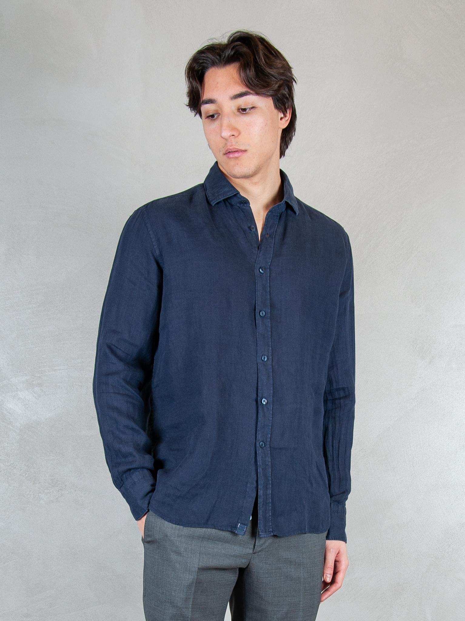 Tintoria Mattei Camicia Lino TNP J66-UE7 Tintoria Mattei 