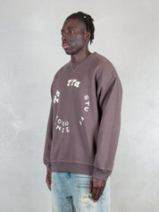 Parra Felpa <BR/>Gasoline crew 55236 BROWN Parra 