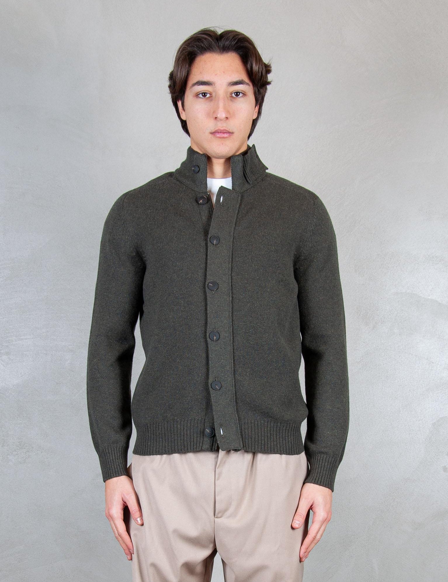 >Giubbotto zip e bottoni 23170-25025 496 Raphael - Grnsas 