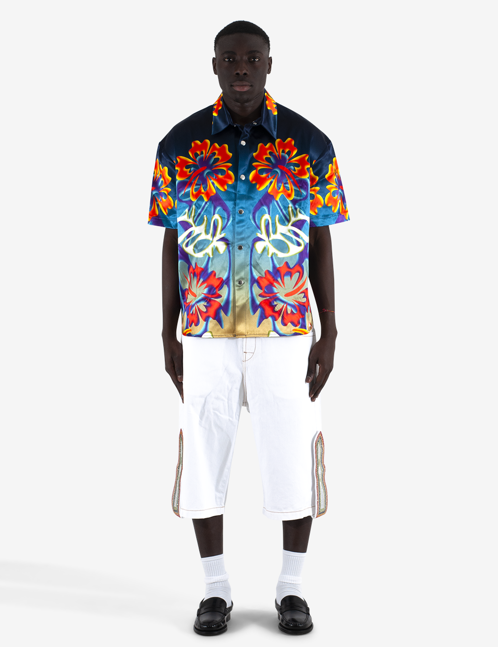 Hibiscus Shortsleeves Shirt SH33-VI04A24 PRT BLUEMARBLE 