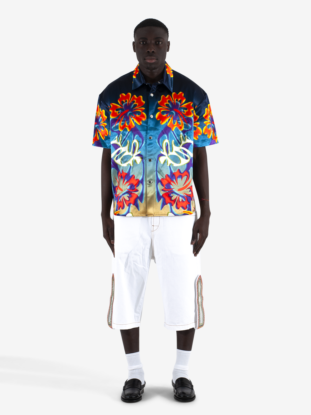 Hibiscus Shortsleeves Shirt SH33-VI04A24 PRT BLUEMARBLE 