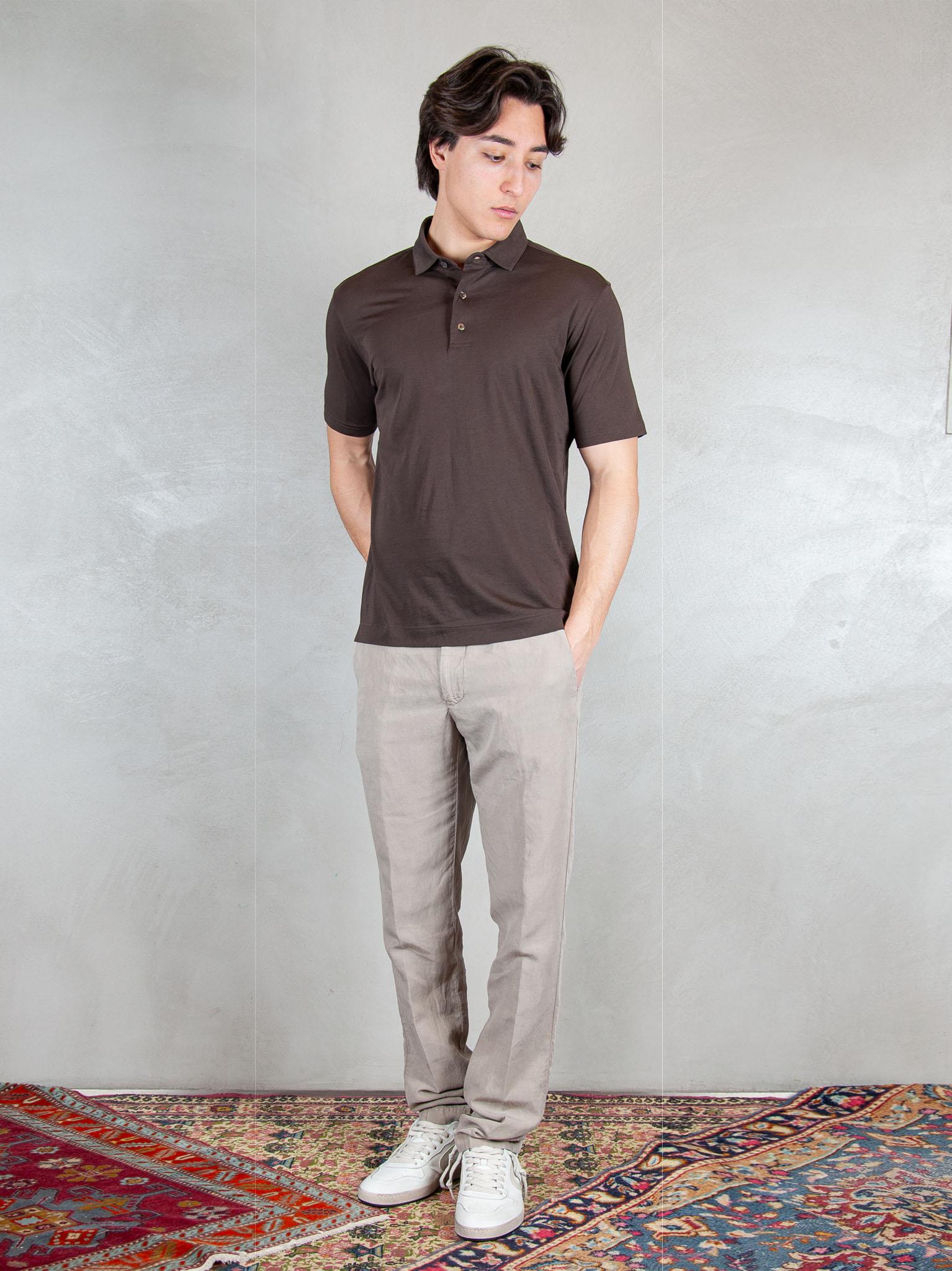 Raphael1966 Polo SS Cotone Pima DK17102 MORO Raphael - Dkt 