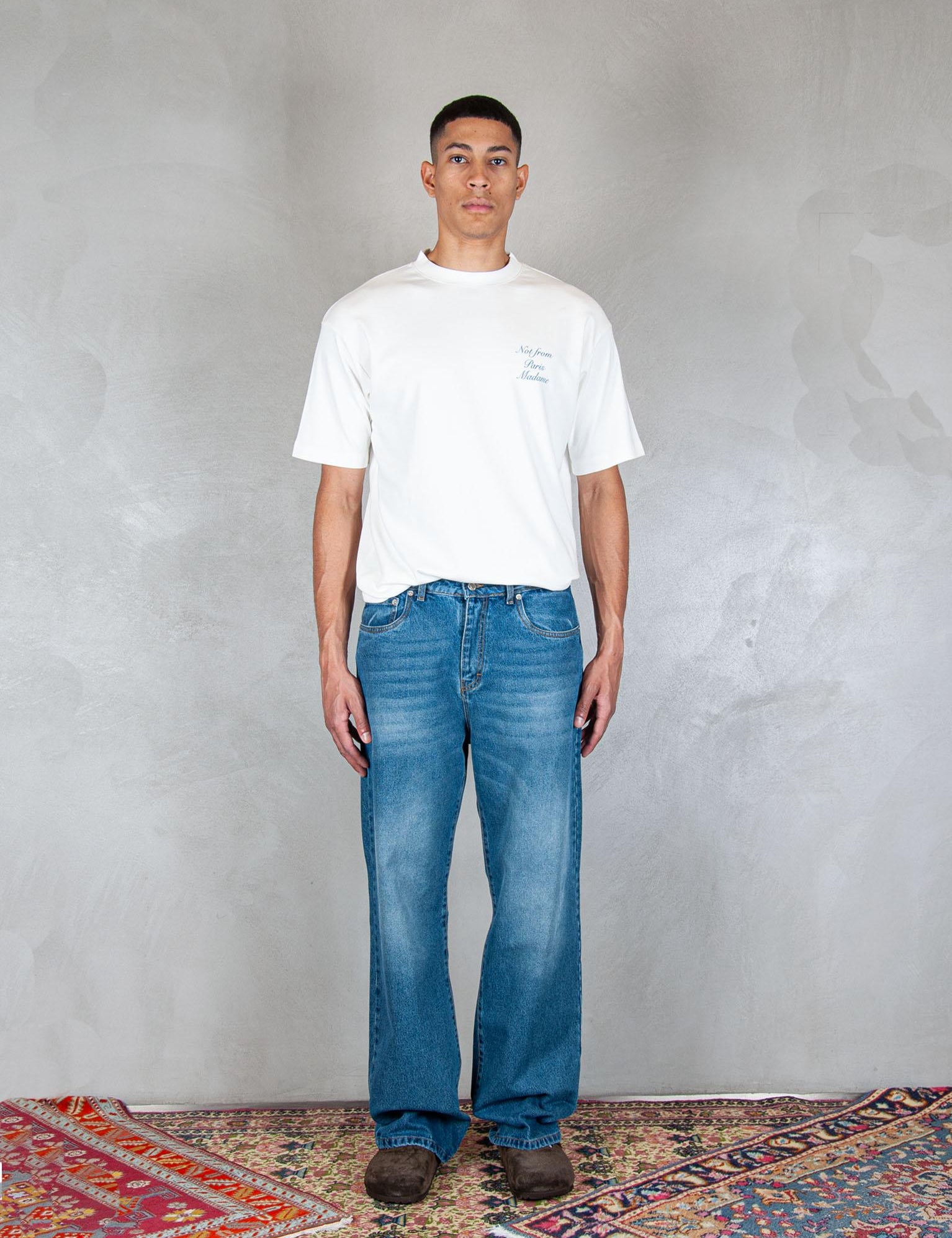 >5pocket Flower Denim FLOWER SAND Hi Five 