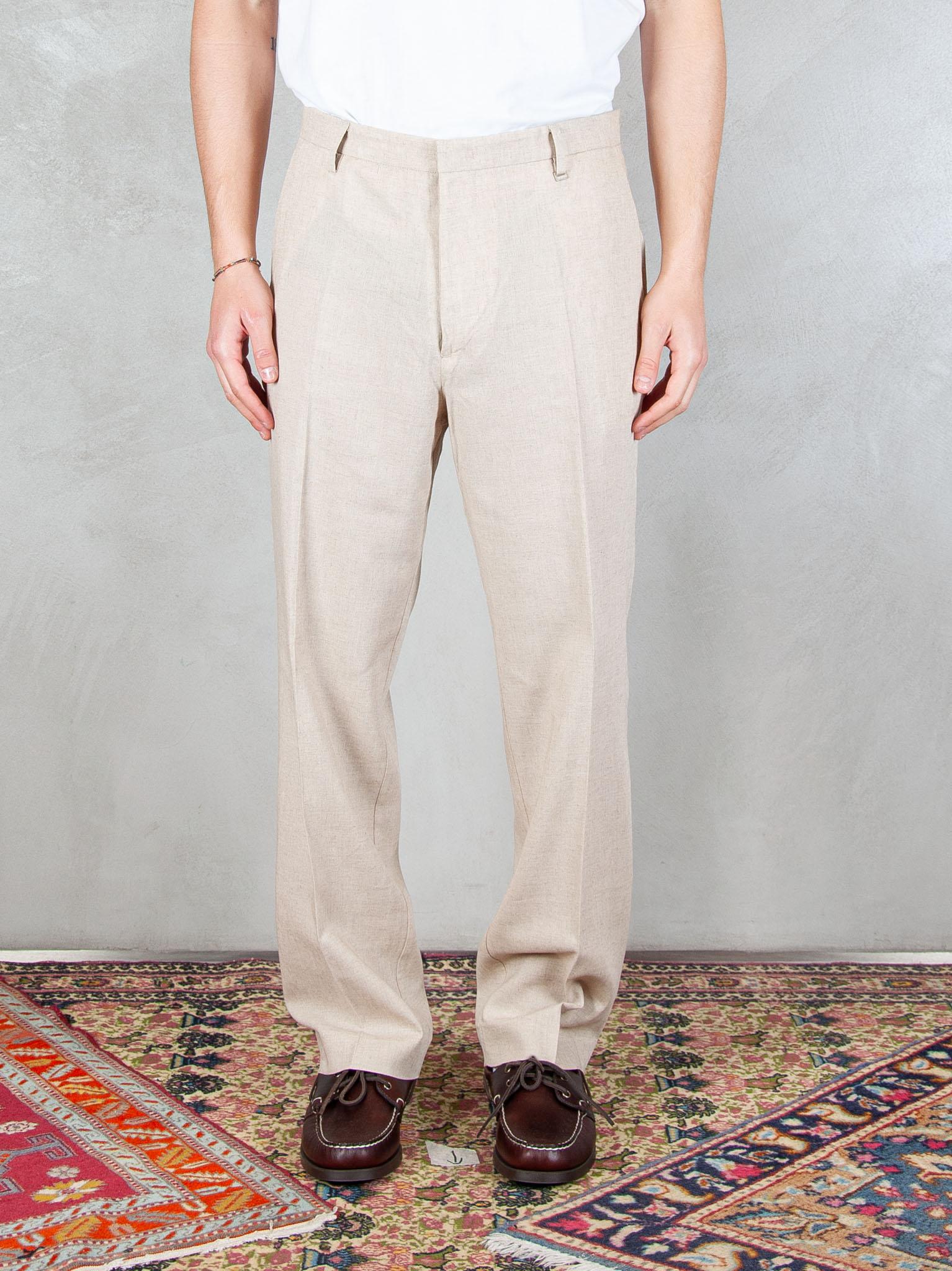 I'M Brian Pantalone Regular Lino PA3703 BEIGE I'm Brian 