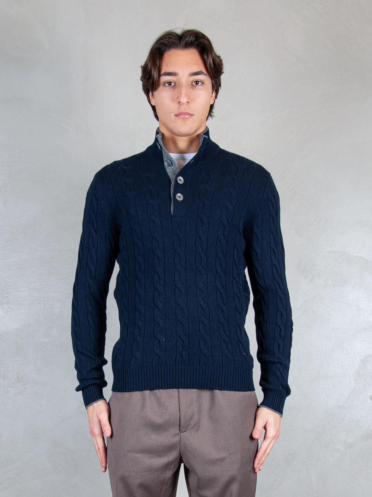 Raphael1966 Maglia Lupetto bottoni treccia 23151-19672 598 Raphael - Grnsas 