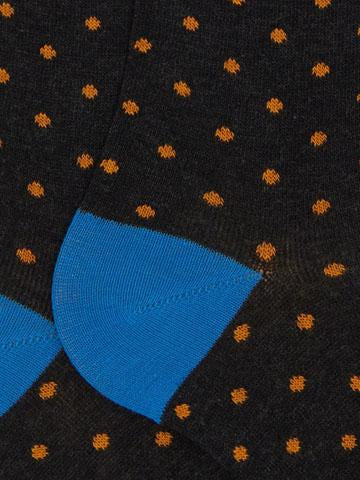 Calze lunghe uomo cotone grigio fantasia pois AP103013 11934 Gallo 