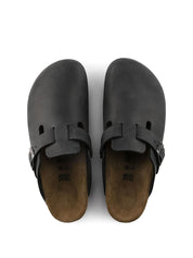 Birkenstock <BR/>Boston Oiled Leather BOSTON OILED LEATHER-BLACK Birkenstock 
