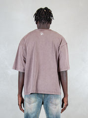 Hi Five T-Shirt <BR/>Dirty DIRTY TEE BROWN Hi Five 