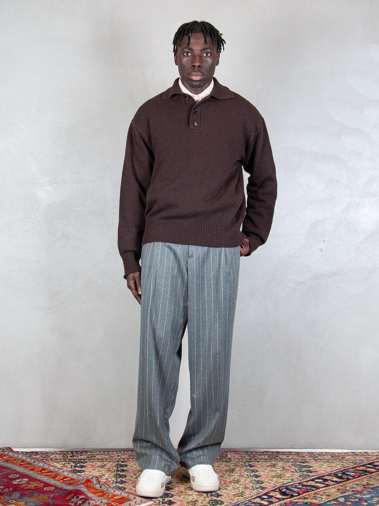 Hi Five Maglia Hongdae Polo HONGDAE POLO MARRONE Hi Five 