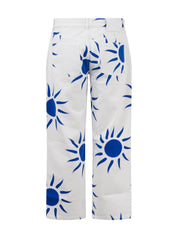 Unisex Denim Pants Woven<BR/> 03P006 WHITE Liberal Youth Ministry 