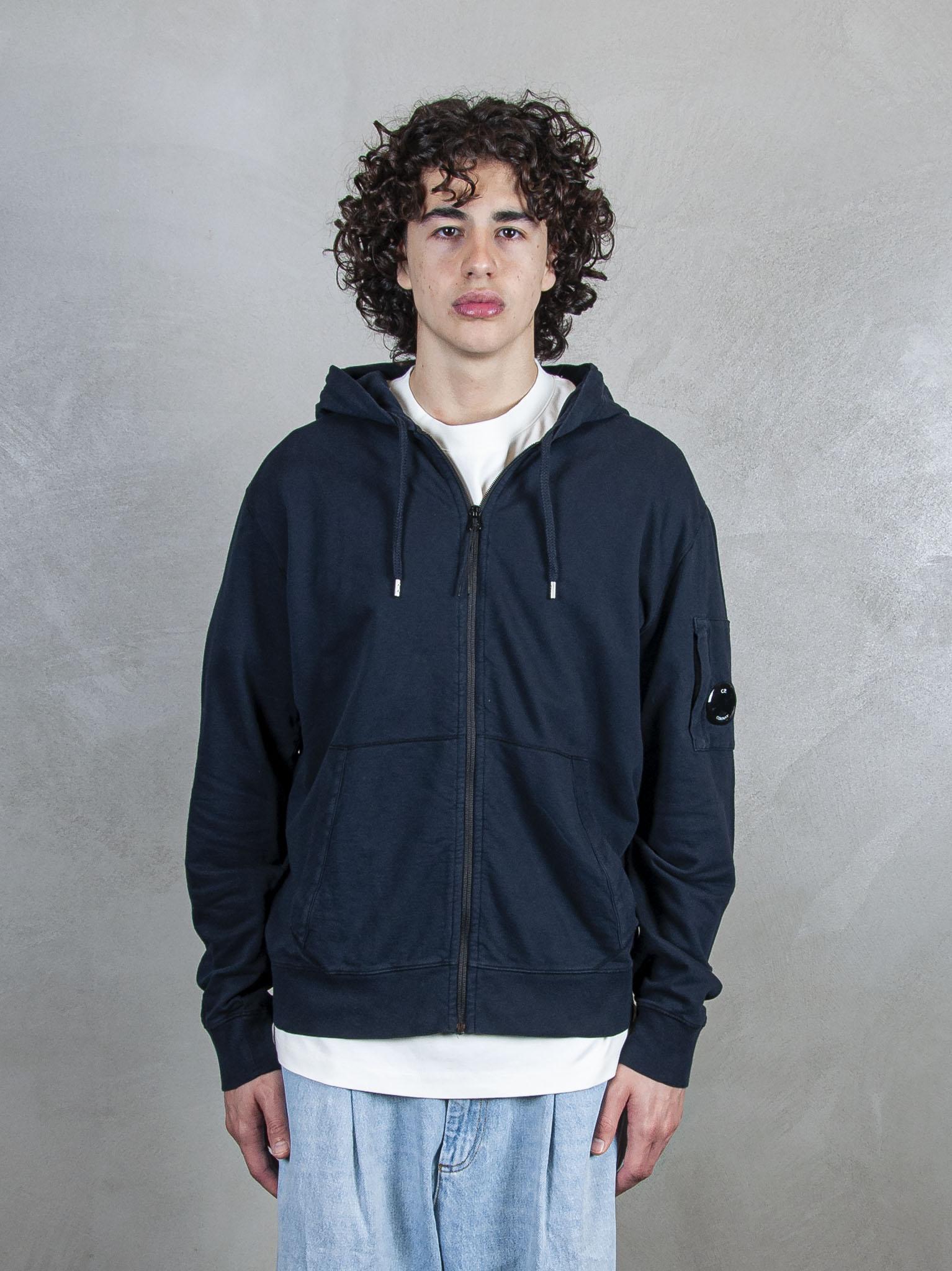 Hooded Sweatshirt Open Light Fleece SS057A-2246G 888 C.P. company 