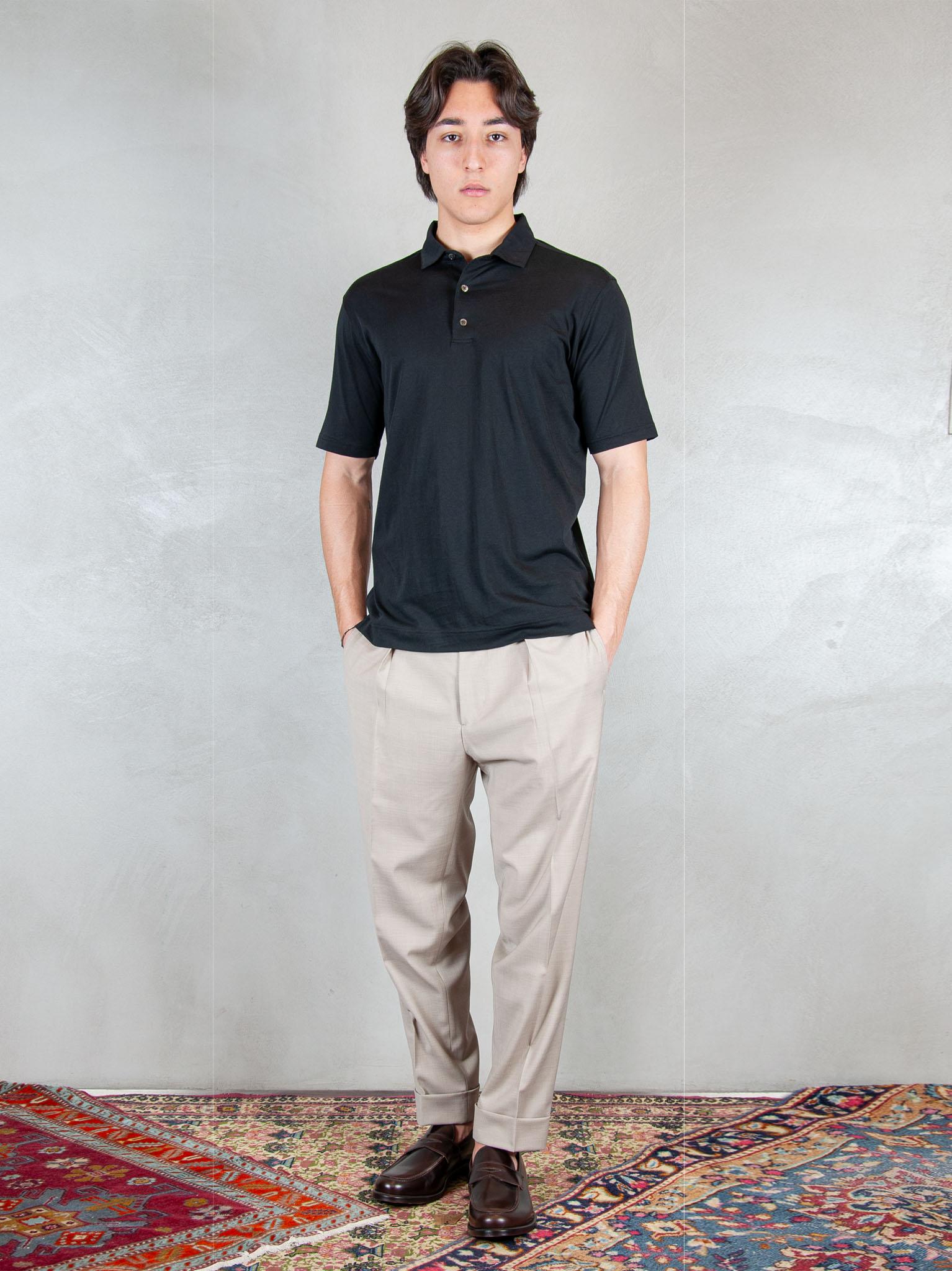 Raphael1966 Polo SS Cotone Pima DK17102 NERO Raphael - Dkt 