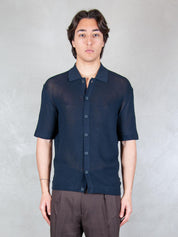 Seinse Maglia <BR/>Camicia Traforata ME3204 BLUE NAVY Seinse 