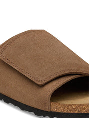 Birkenstock <BR/>Solana Suede SOLANA SUEDE LTHR-DARK TEA Birkenstock 