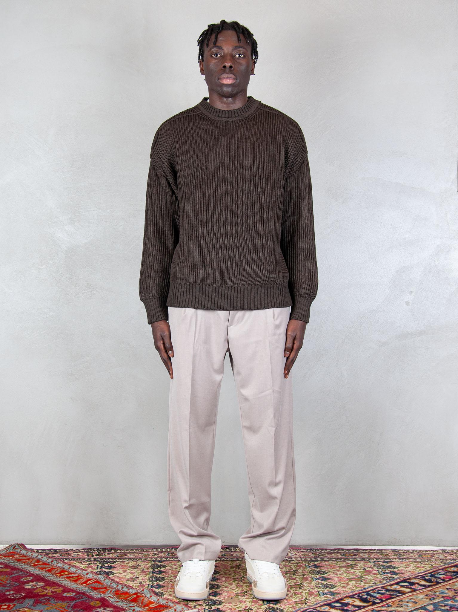 Hi Five Maglia Rib Sweater RIB SWEATER BROWN Hi Five 