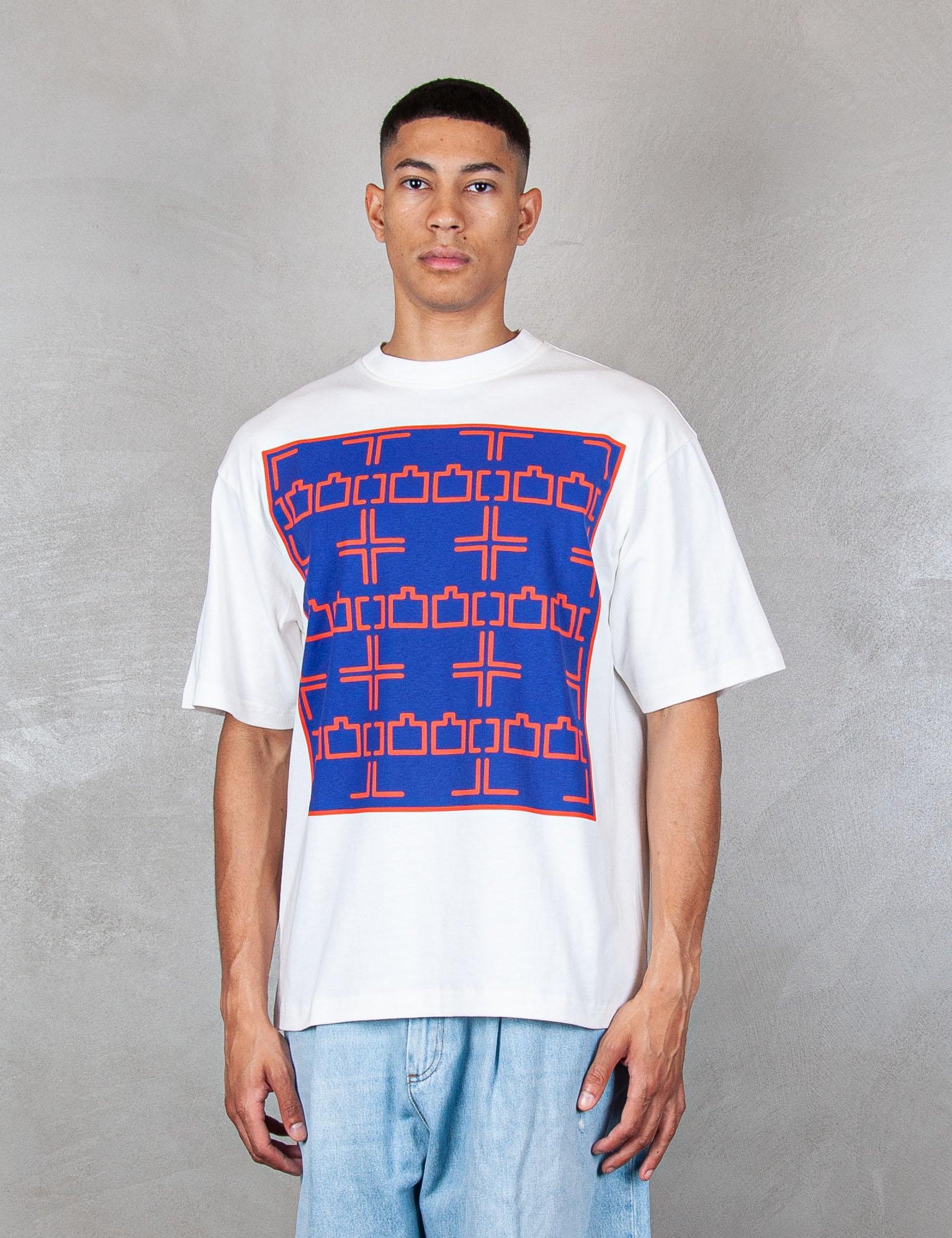 >Dashed Line tee 13TS003 WHITE TTT 