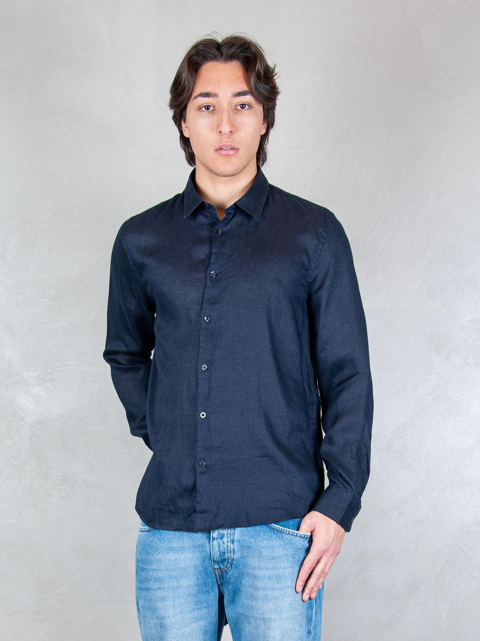Seinse Camicia Lino CE1081 BLUE NAVY Seinse 