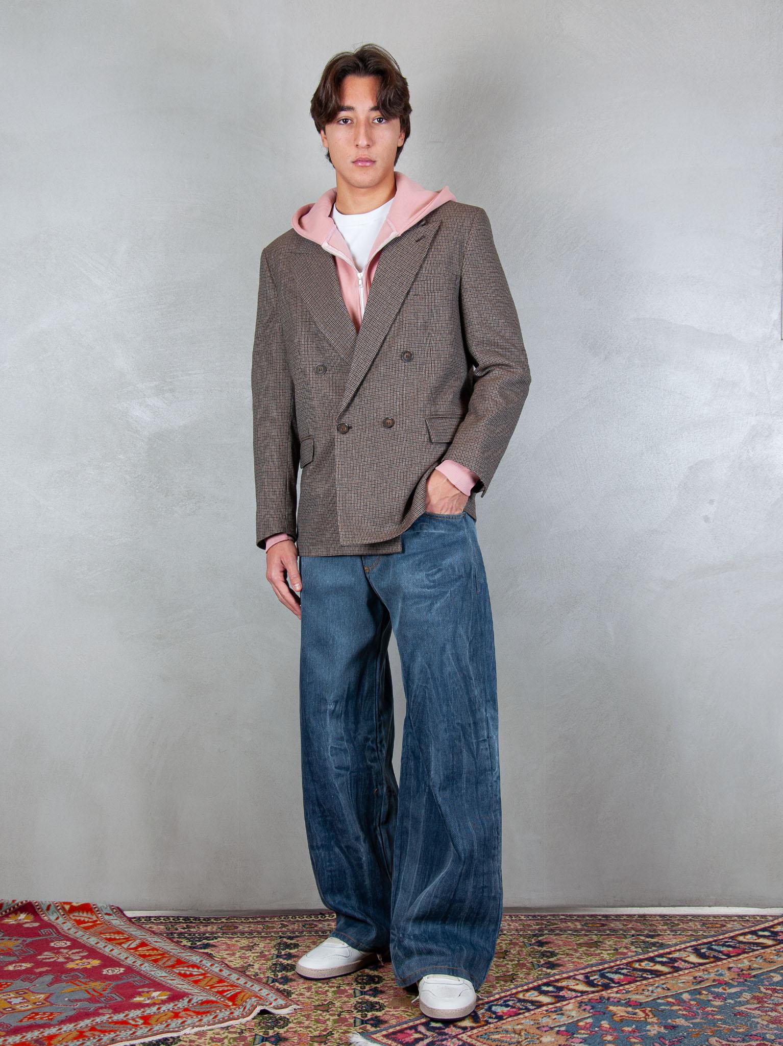 Giacca Oversize GIA3459 MORO I'm Brain 