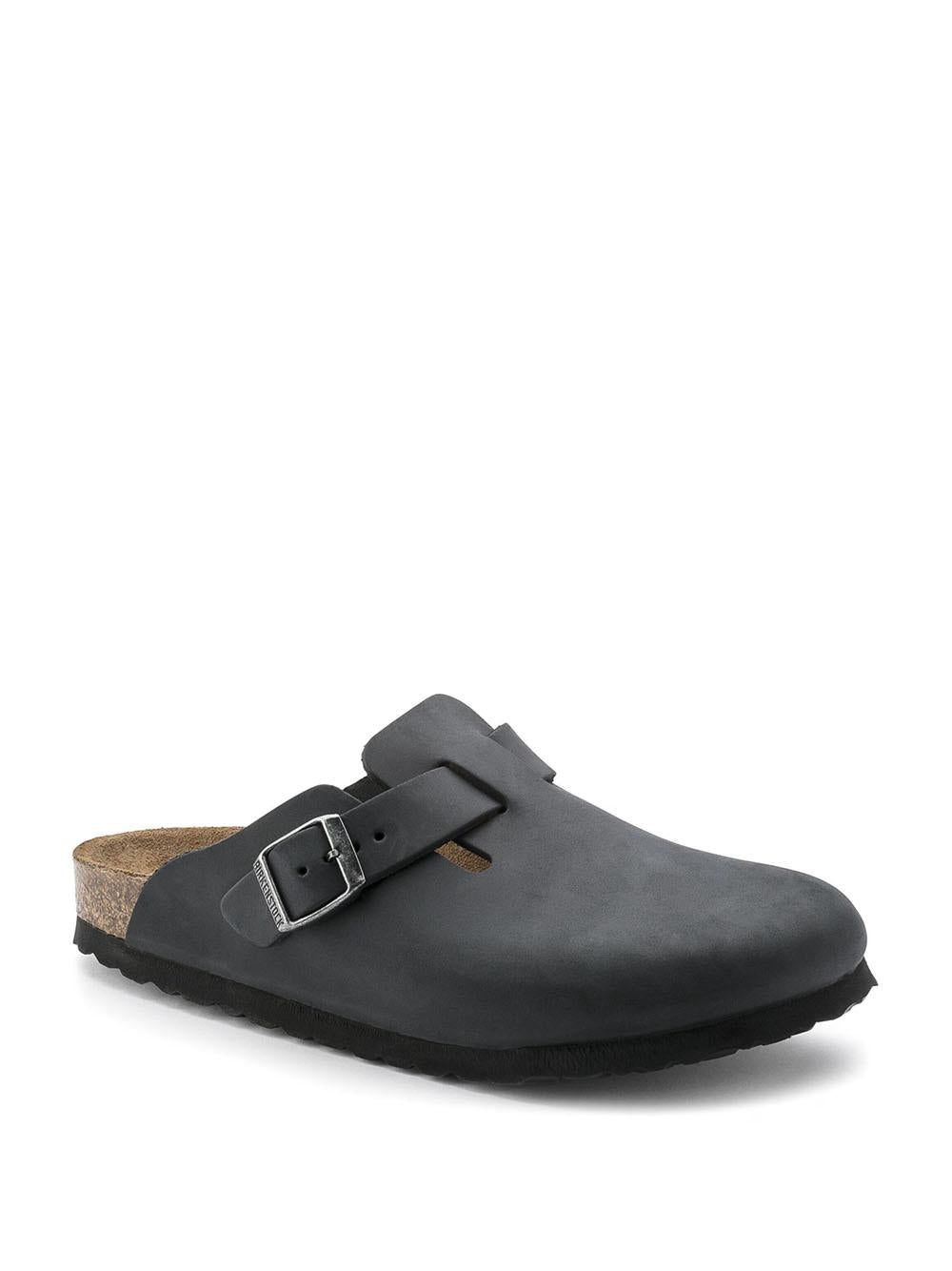 Birkenstock Boston Oiled Leather BOSTON OILED LEATHER-BLACK Birkenstock 