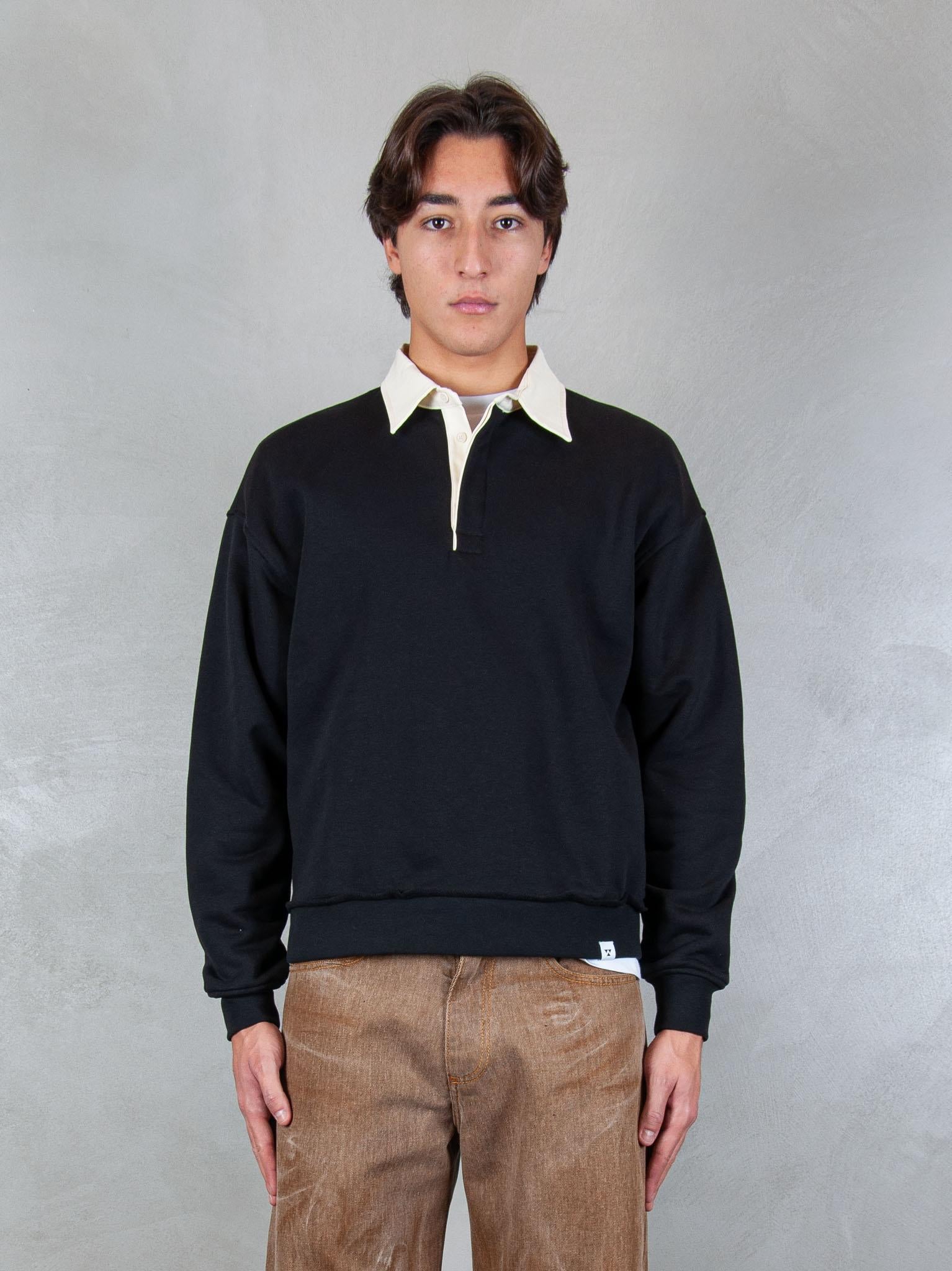 Woc felpa Lincoln polo SW133FL NERO WOC 