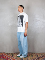 TTT T-Shirt <BR/>Drapery tee 13TS004 WHITE TTT 