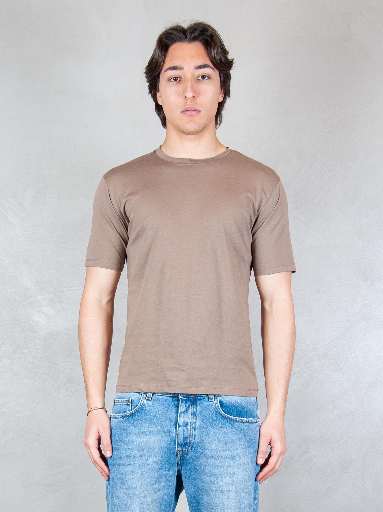 Seinse Tshirt Doppio Collo Taglio Vivo TE3304 FANGO Seinse 