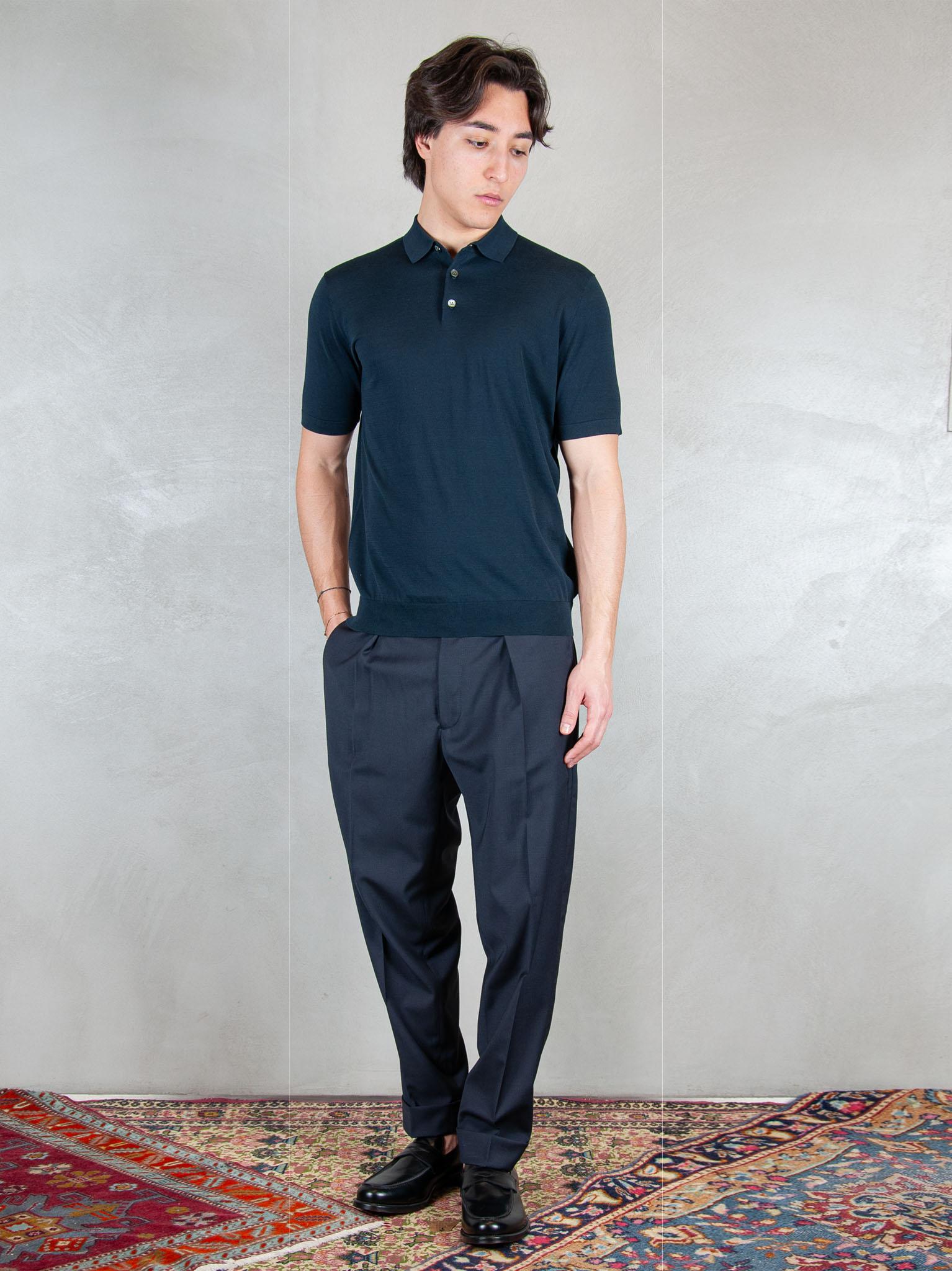 Raphael1966 Maglia Polo Cotone Egiziano DK17037 BLU NOTTE Raphael - Dkt 