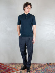 Raphael1966 Maglia <BR/>Polo Cotone Egiziano DK17037 BLU NOTTE Raphael - Dkt 