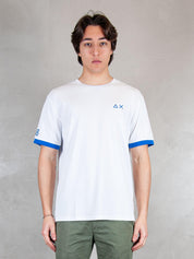 Sun68 T-shirt <BR/>Macro Logo T36120 01 Sun68 