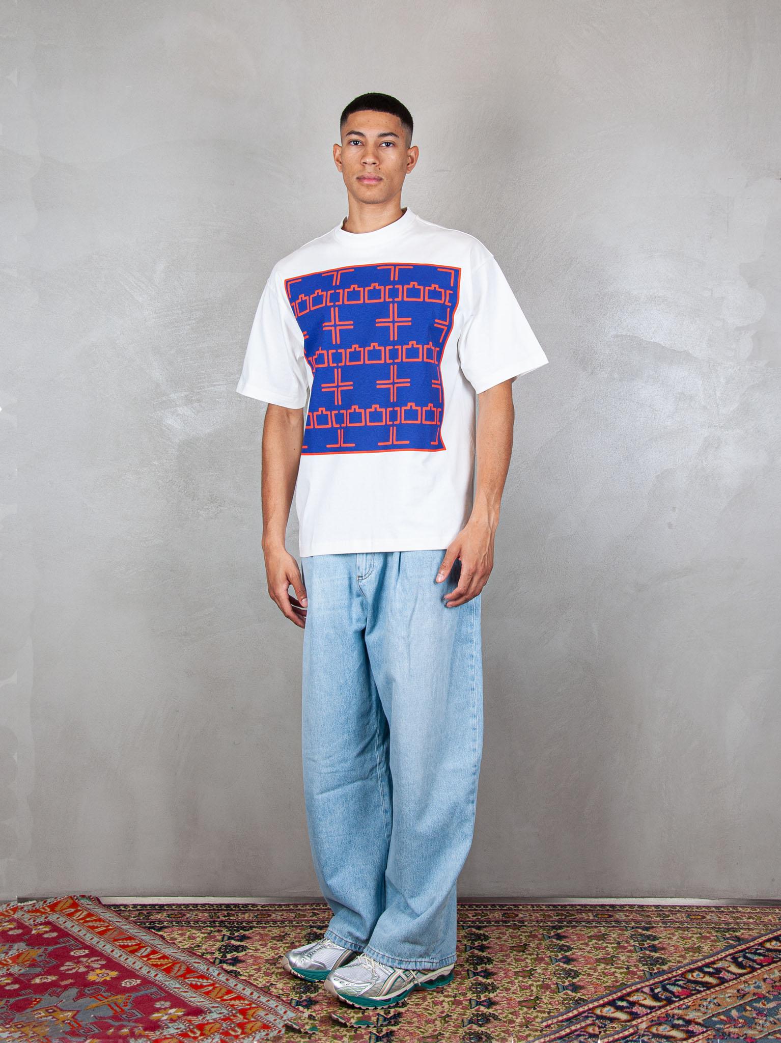 TTT T-Shirt Dashed Line tee 13TS003 WHITE TTT 