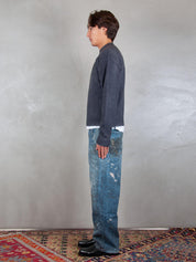 Amish Maglia <BR/>Crewneck Oversize CREW NECK OVER C0052 Amish 