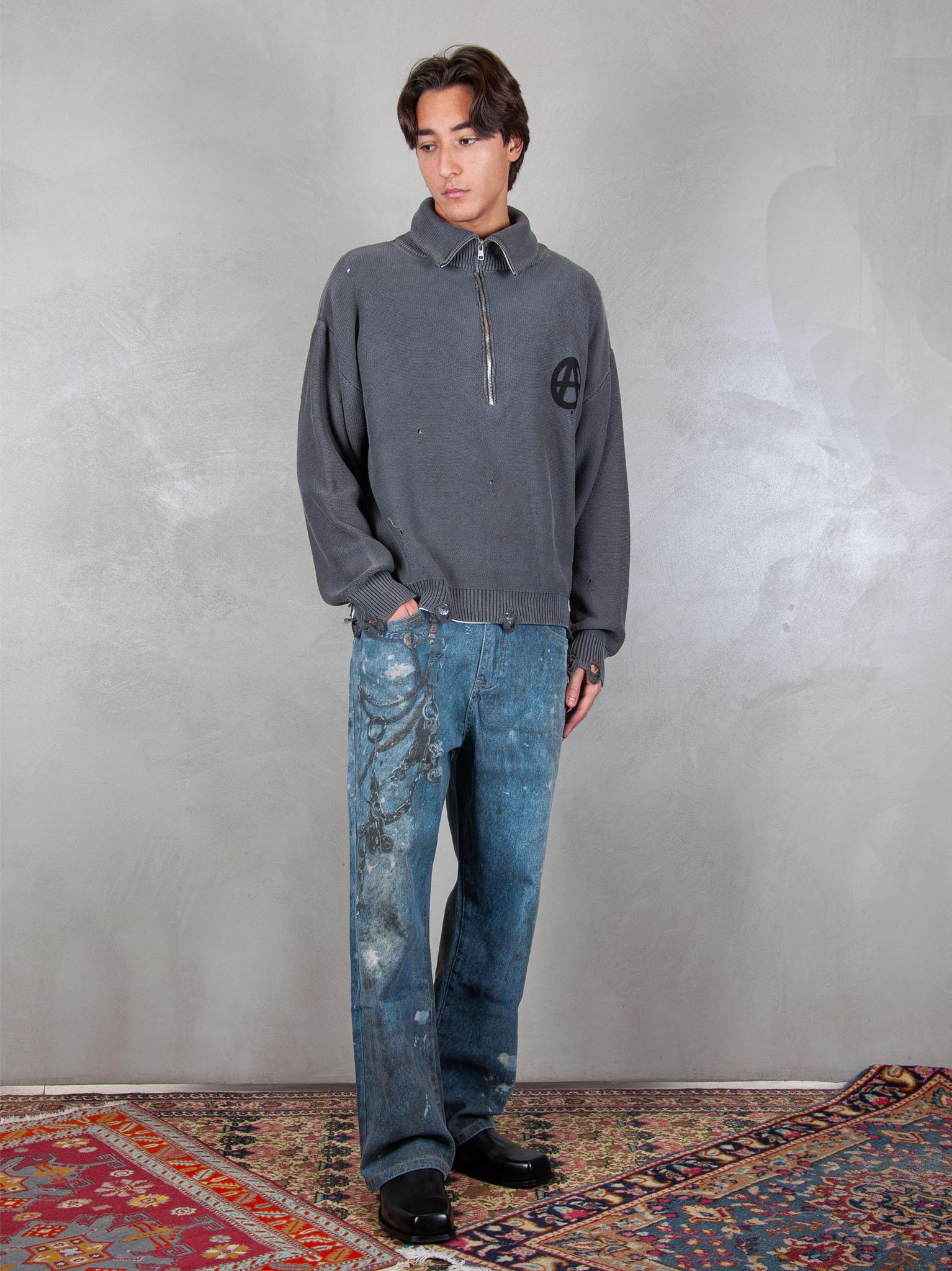 Anarchy Sweater ANARCHY SWEATER GREY Acupuncture 