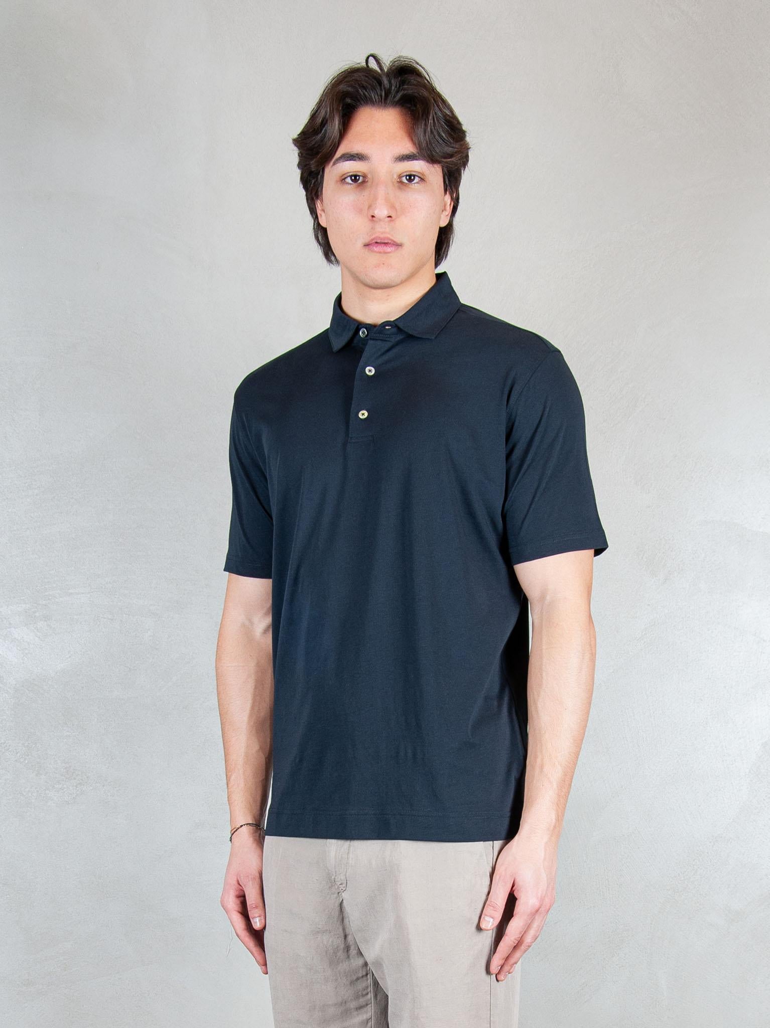 Raphael1966 Polo SS Cotone Pima DK17102 BLU NOTTE Raphael - Dkt 