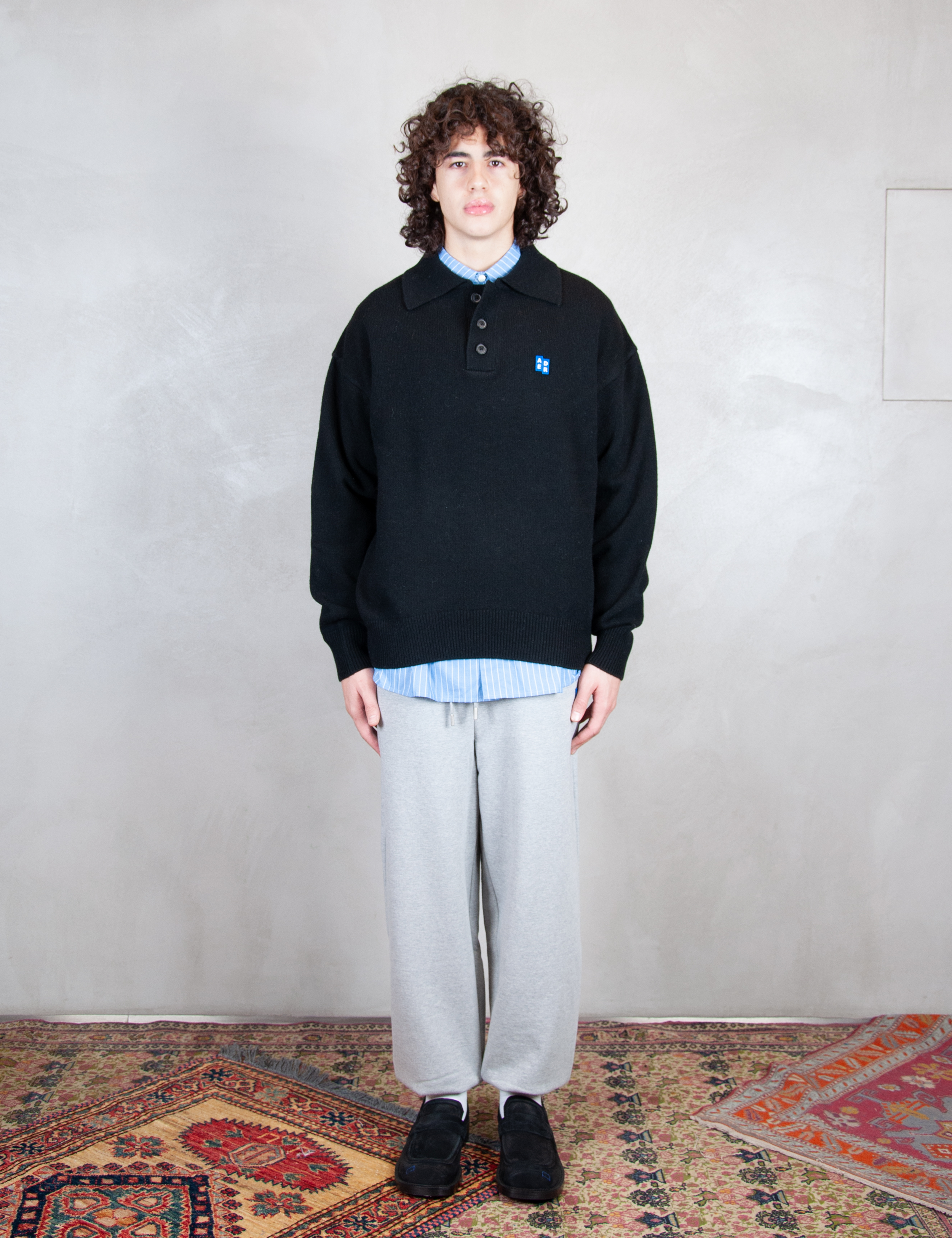 >Polo Knit BM42FYKT0106 BK-NOIR Ader Error 