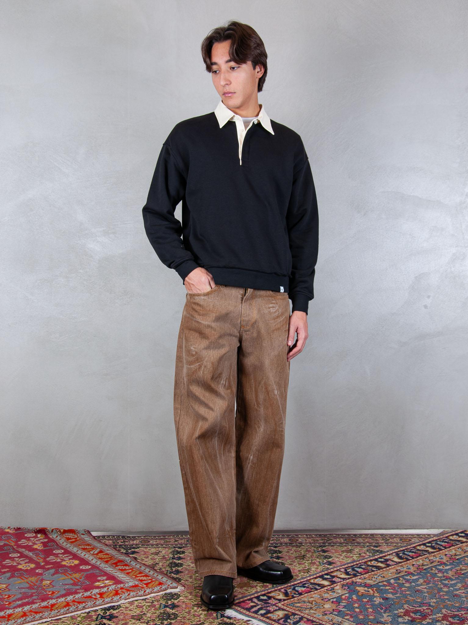 Woc felpa Lincoln polo SW133FL NERO WOC 