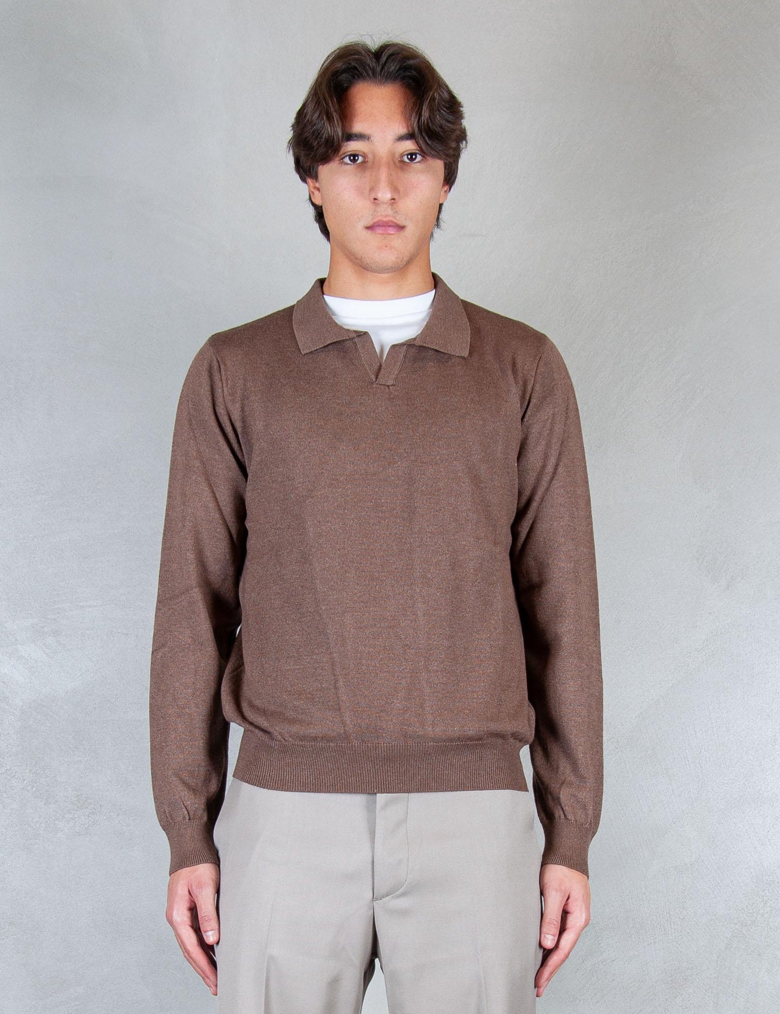 >Maglia polo capri MA3413 MORO I'm Brain 