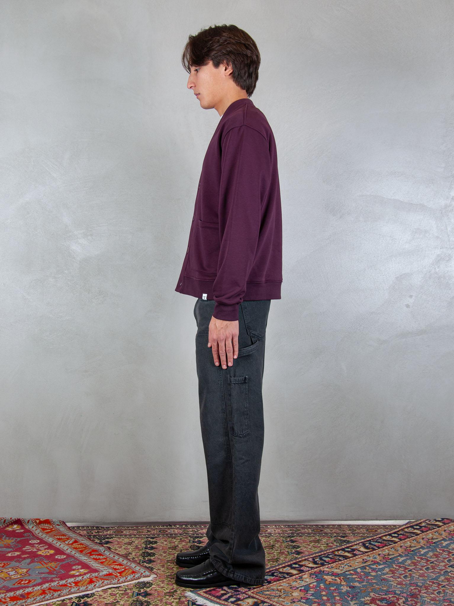 Woc felpa Seattle cardigan SW026FL VINO WOC 