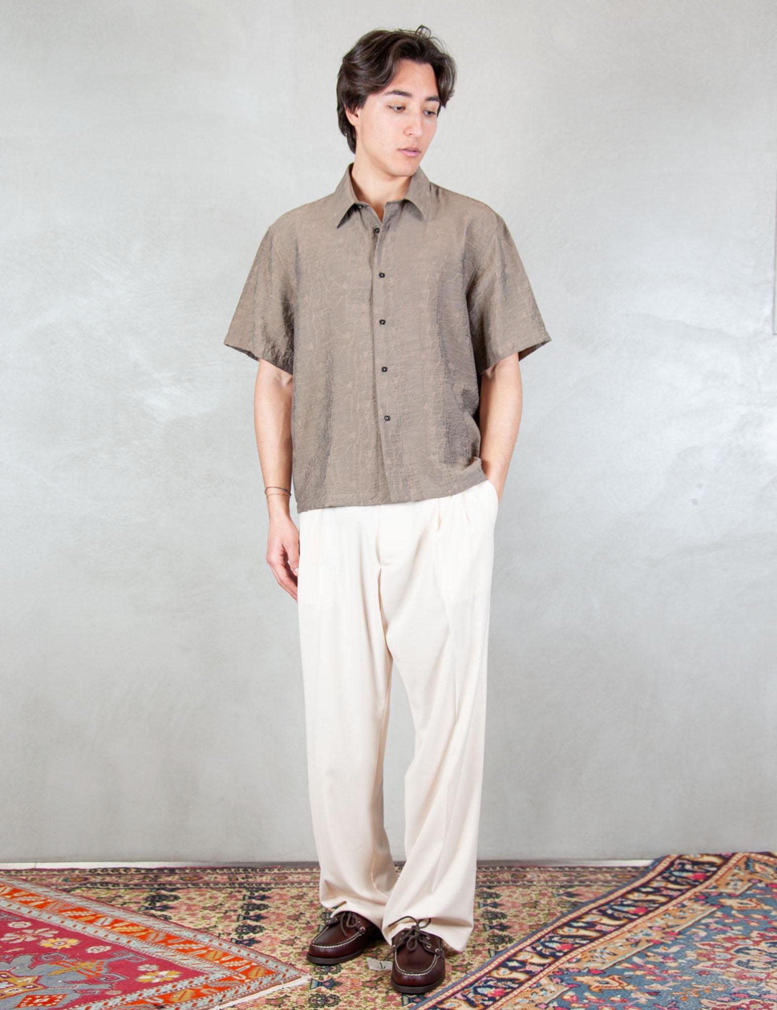 >Camicia CA3633 TAUPE I'm Brian 