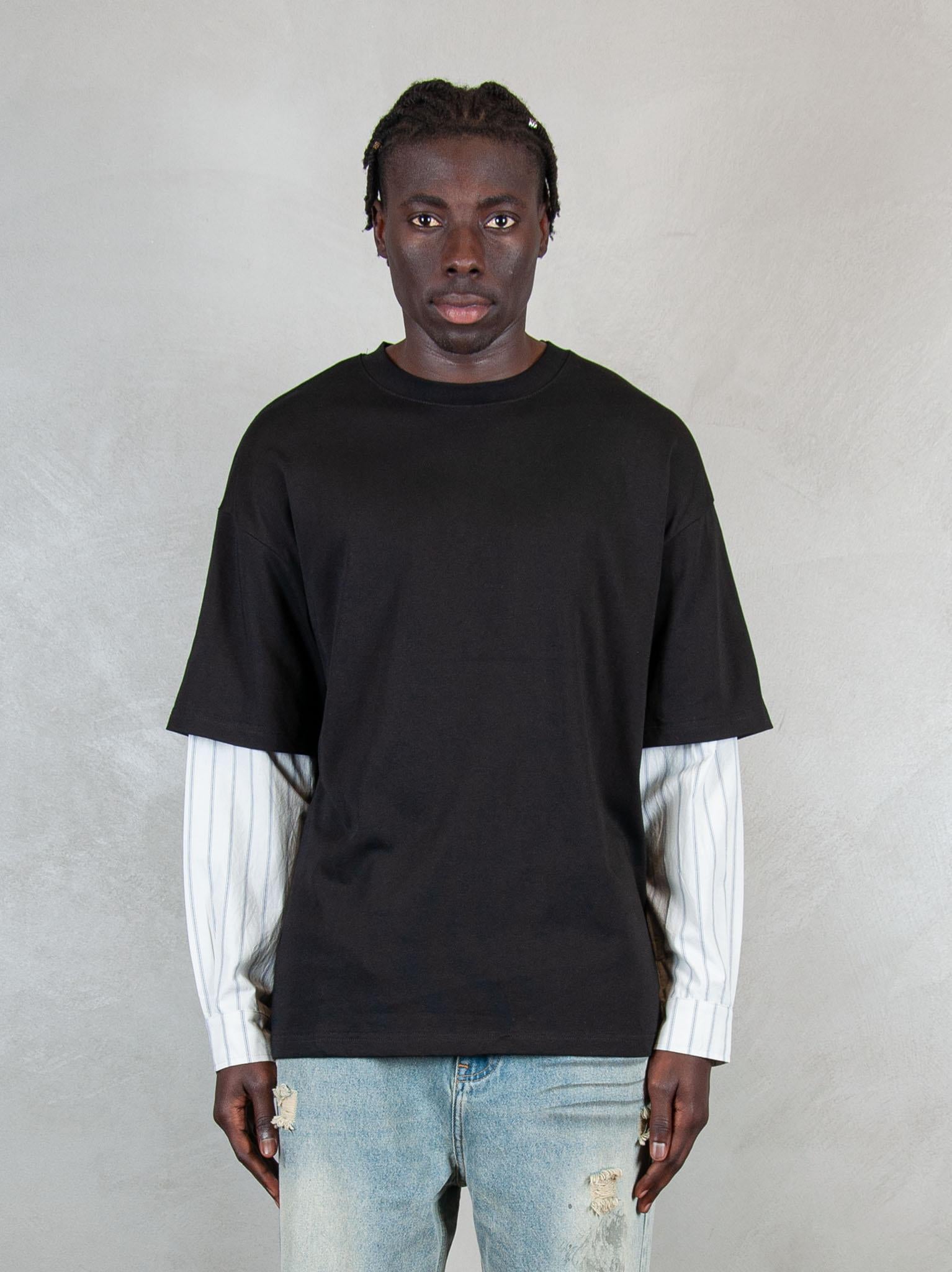 Acupuncture T-shirt Layered Long T1 LAYERED LONG T2 WASHED BLACK Acupuncture 