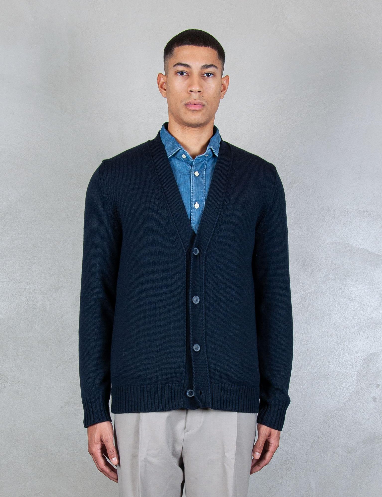 >Maglia cardigan AU3033E 1001 Alpha Studio 