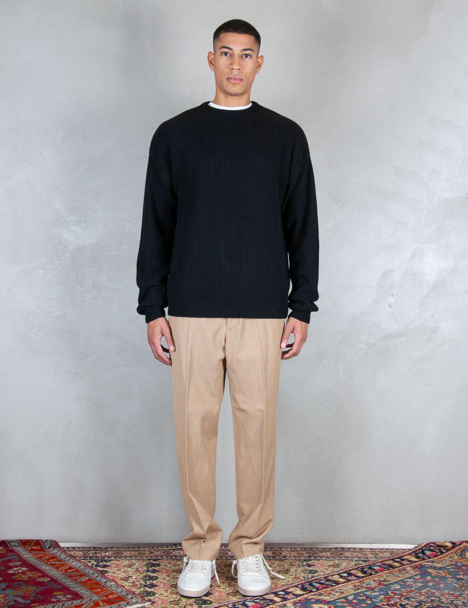 >Maglia girocollo costa inglese DW22M050001 300 Diana Studio 