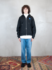 Ader Error Felpa <BR/>Semi Oversized Zipped Hoodie BM42FYHD0401 BK-BLACK Ader Error 