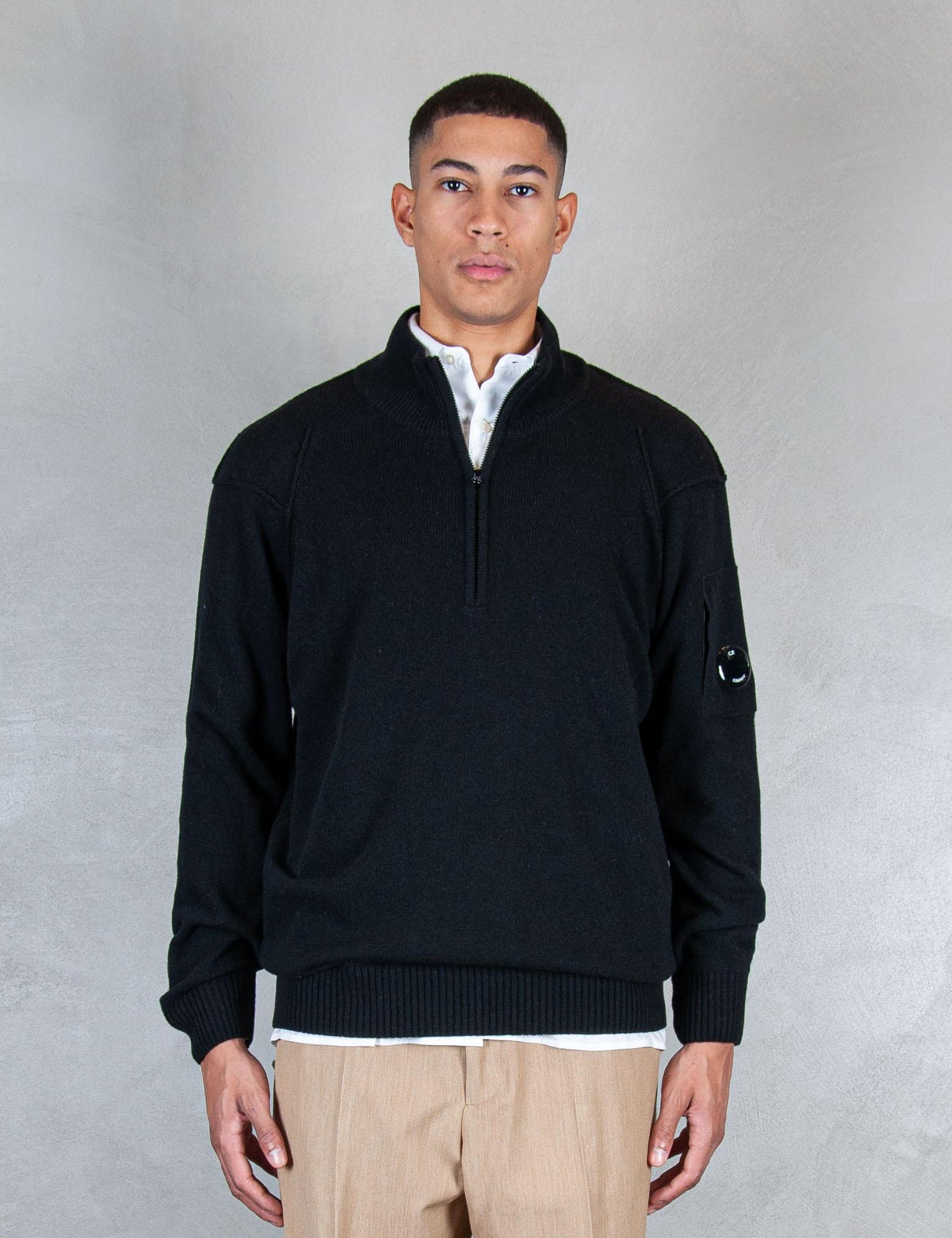 >Lambswool half zip KN709A-110149A 999 C.P. company 