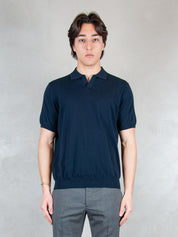 Raphael1966 Maglia <BR/>Polo Capri Cotone Crepe DK17008 BLU NOTTE Raphael - Dkt 