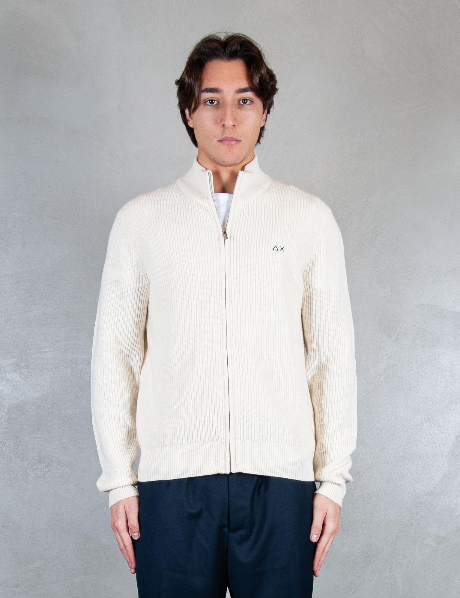 Sun68 Maglia Giubbotto Zip Costa Inglese K45135 31 Sun68 