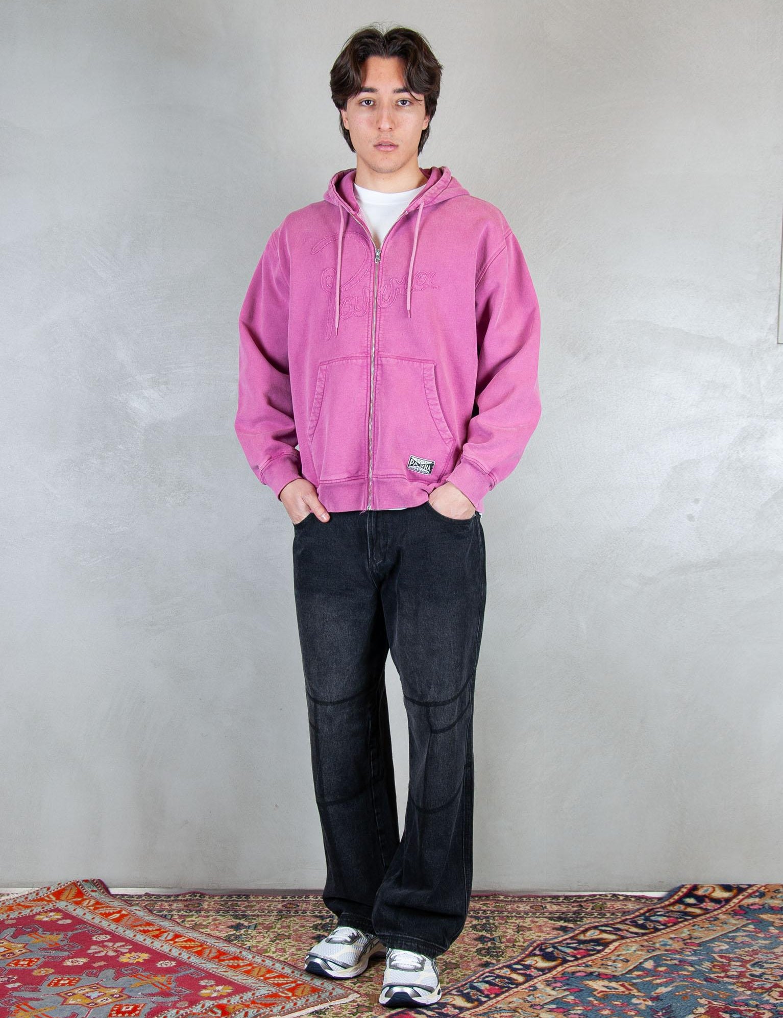 >Not Fade Away zip hooded 55116 TRYIAN PURPLE Parra 