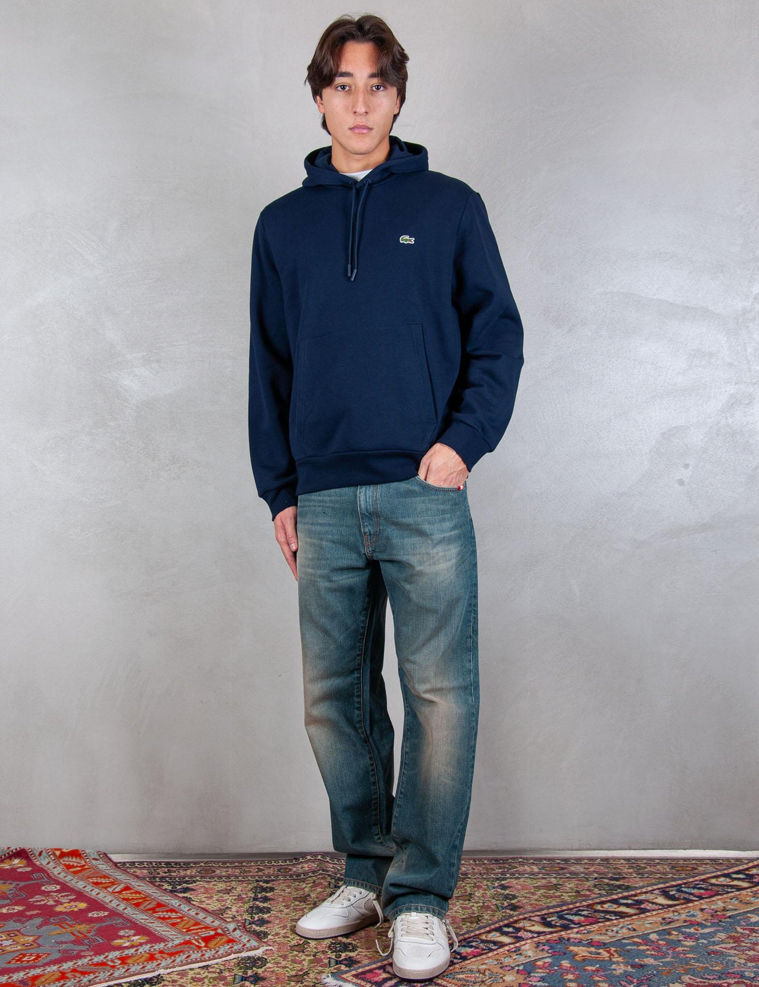 >Felpa cappuccio SH9623 166 Lacoste 