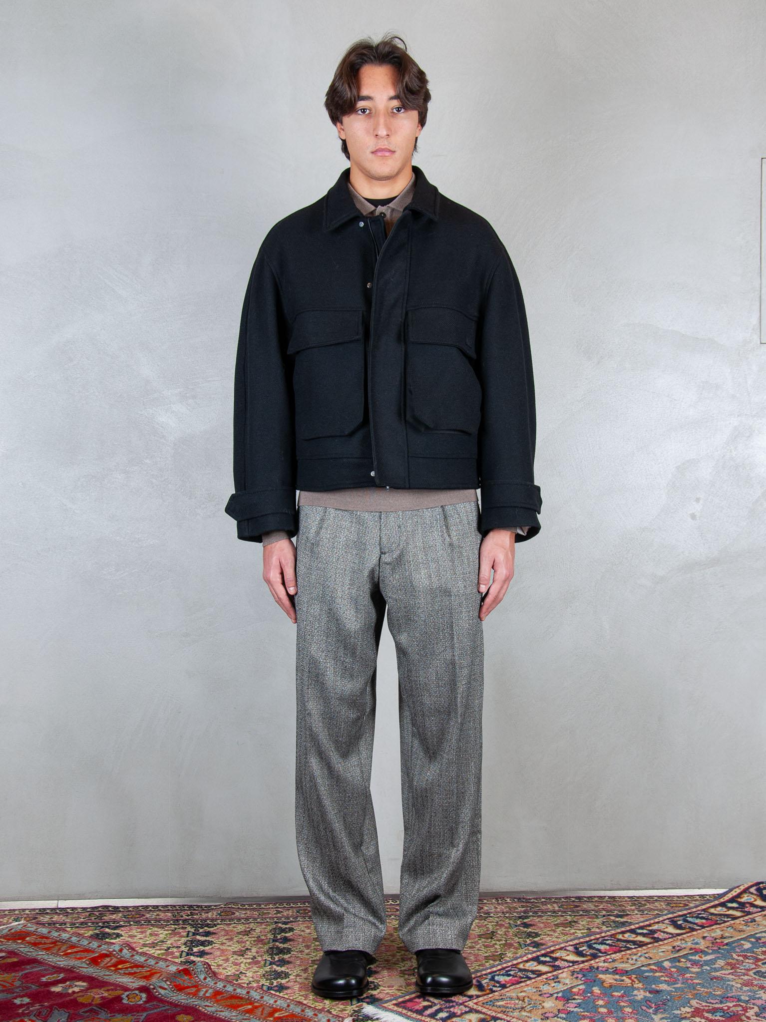 Overshirt GIU3566 NERO I'm Brain 